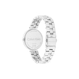 CALVIN KLEIN GLEAM BLUSH DIAL STEEL LADIES WATCH 25100015