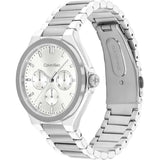 CALVIN KLEIN VIBRANCY SILVER DIAL STEEL WATCH 25100054