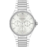 CALVIN KLEIN VIBRANCY SILVER DIAL STEEL WATCH 25100054