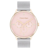 CALVIN KLEIN DRESS CRYSTAL ACCENT MESH BRACELET WATCH 25200374