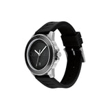 CALVIN KLEIN AQUEOUS BLACK SILICONE STRAP WATCH 25200386