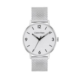 CALVIN KLEIN MODERN SILVER STEEL MESH MEN'S WATCH 25200433