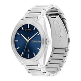 CALVIN KLEIN PROGRESS BLUE DIAL STEEL WATCH 25200446