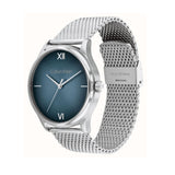 CALVIN KLEIN ASCEND BLUE DIAL STEEL MESH BRACELET WATCH 25200450