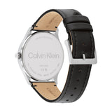 CALVIN KLEIN ASCEND GREEN DIAL BLACK LEATHER WATCH 25200454