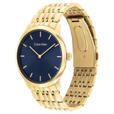 CALVIN KLEIN INTRIGUE GOLD MESH BRACELET WATCH 25300007