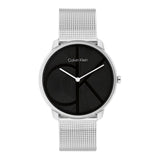 CALVIN KLEIN ICONIC SILVER MESH BRACELET WATCH 25300012