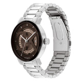 CALVIN KLEIN ICONIC AUTO BROWN DIAL STEEL WATCH 25300018