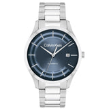 CALVIN KLEIN ICONIC AUTO BLUE DIAL STEEL WATCH 25300020