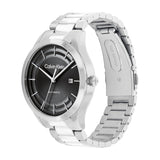 CALVIN KLEIN ICONIC AUTO BLACK DIAL STEEL WATCH 25300021