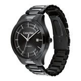 CALVIN KLEIN ICONIC AUTO BLACK STEEL WATCH 25300023