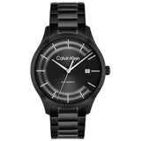 CALVIN KLEIN ICONIC AUTO BLACK STEEL WATCH 25300023