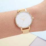 OLIVIA BURTON OB16RB20 RAINBOW BEZEL SUNSHINE & GOLD WATCH