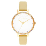 OLIVIA BURTON OB16RB20 RAINBOW BEZEL SUNSHINE & GOLD WATCH