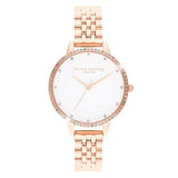 OLIVIA BURTON OB16RB21 RAINBOW BEZEL ROSE GOLD WATCH