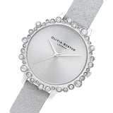 OLIVIA BURTON OB16US52 BUBBLE CASE GRAY DIAL GLITTERY STRAP WATCH