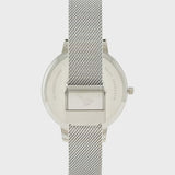 OLIVIA BURTON OBGSET145 SUNLIGHT FLORAL SILVER STEEL WATCH