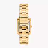 MICHAEL KORS MK4837SET EMERY THREE-HAND GOLD-TONED STEEL WATCH, BRACELET & EARRINGS GIFT SET