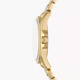 MICHAEL KORS MK4852 KACIE THREE-HAND GOLD STEEL WATCH