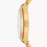 MICHAEL KORS MK7391 LENNOX THREE-HAND GOLD STEEL WATCH