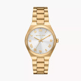 MICHAEL KORS MK7391 LENNOX THREE-HAND GOLD STEEL WATCH