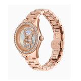 EMPORIO ARMANI AR11613 CRYSTALS THREE-HAND ROSE GOLD STEEL WATCH