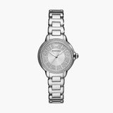 EMPORIO ARMANI AR11632 SUNRAY CRYSTALS SILVER STEEL WATCH