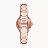 EMPORIO ARMANI AR11633 SUNRAY CRYSTALS ROSE GOLD STEEL WATCH