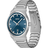 HUGO BOSS CANDOR BLUE DIAL STAINLESS STEEL WATCH 1514076