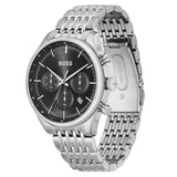 HUGO BOSS CHRONOGRAPH BLACK DIAL STAINLESS STEEL WATCH 1514082