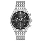 HUGO BOSS CHRONOGRAPH BLACK DIAL STAINLESS STEEL WATCH 1514082