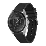 HUGO BOSS CHRONOGRAPH SPORT LUX BLACK SILICONE STRAP WATCH 1514091