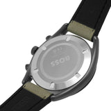 HUGO BOSS TOP OLIVE GREEN DIAL SILICONE STRAP WATCH 1514092