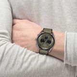 HUGO BOSS TOP OLIVE GREEN DIAL SILICONE STRAP WATCH 1514092