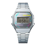 CASIO PAC-MAN COLLAB MODEL DIGITAL SILVER STEEL WATCH A168WEPC-7ADR-P