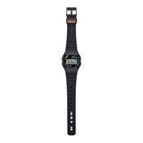 CASIO PAC-MAN COLLAB MODEL DIGITAL BLACK RESIN WATCH F-91WPC-1ADR-P