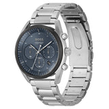 HUGO BOSS TOP CHRONOGRAPH BLUE DIAL STEEL WATCH 1514093