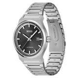 HUGO BOSS CANDOR AUTO BLACK DIAL STEEL MEN'S WATCH 1514117