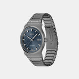 HUGO BOSS CANDOR AUTO BLUE DIAL GREY STEEL MEN'S WATCH 1514119