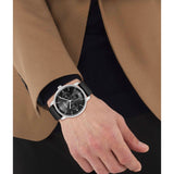 HUGO BOSS CONTENDER BLACK LEATHER MEN'S WATCH 1514125