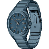 HUGO BOSS WALKER ANALOG BLUE TONNEAU PATTERNED DIAL WATCH 1514138