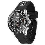 HUGO BOSS RUNNER QUARTZ BLACK RUBBER WATCH 1514141