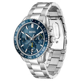 HUGO BOSS RUNNER BLUE DIAL STAINLESS STEEL WATCH 1514143