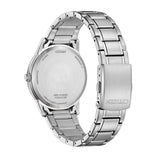 CITIZEN ECO-DRIVE BEIGE DIAL SILVER STAINLESS STEEL AW0100-86B