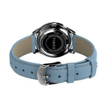 TIMEX EASY READER BLUE LEATHER STRAP WATCH TW2V25300