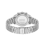 HUGO BOSS GRAND TOUR 38mm BLUE DIAL STAINLESS STEEL WATCH 1502767