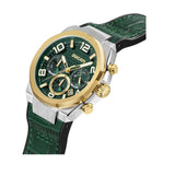 Ducati Chronograph Green Leather & Silicon Strap Green Dial Watch DTWGC0001101