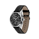 HUGO BOSS CHAMPION BLACK LEATHER MEN'S WATCH 1513816