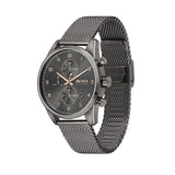 HUGO BOSS CHRONOGRAPH BLACK STAINLESS STEEL WATCH 1513837