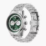 EMPORIO ARMANI RACER CHRONOGRAPH GREEN DIAL STEEL WATCH AR11637